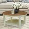 International Concepts Vista Solid Wood Round Coffee Table with Shelf, 38X38X20.3, Hickory/Shell OT79-15CR - alternate 3